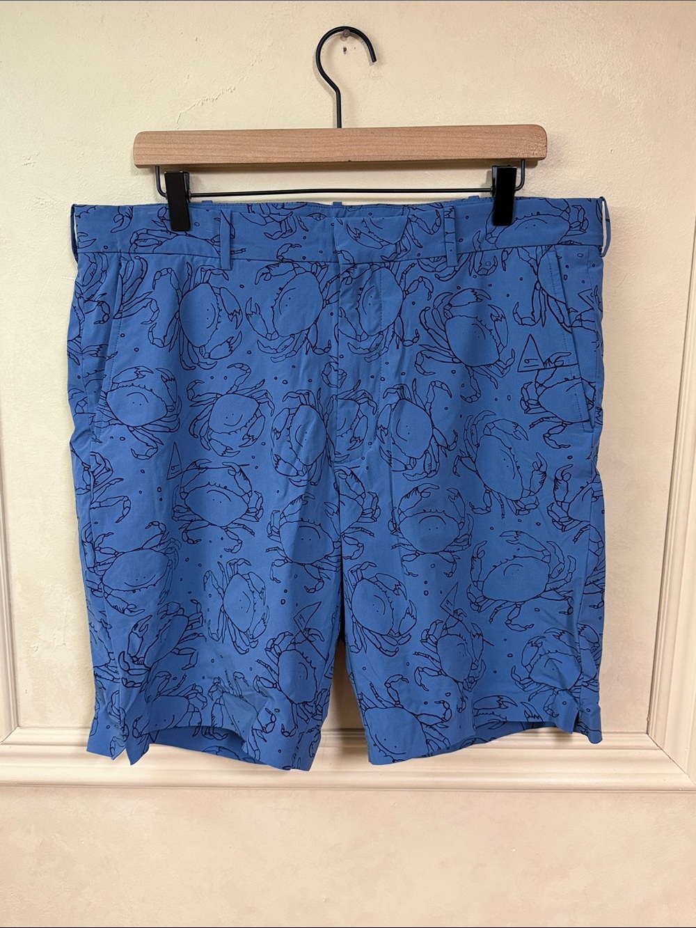 Ralph Lauren Golf Classic-Fit Performance Stretch Happy Crab Shorts, Blue (35)